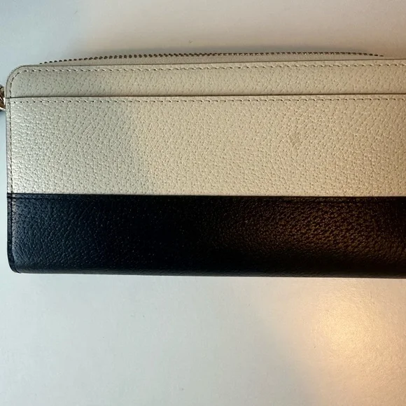 Kate Spade large two tones zip around wallet - Picture 4 of 6